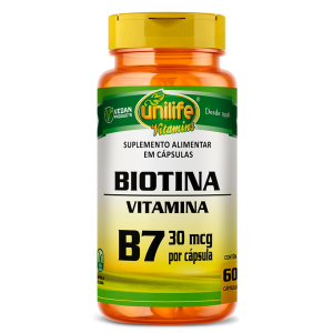 VITAMINA B7 BIOTINA 60CAPS 500MG